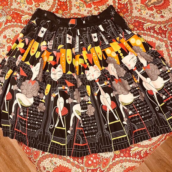 Lindy Bop Vintage Reproduction Swing Dress 14 Rockabilly Pinup Viva Las Vegas - Picture 1 of 6